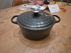 Le Creuset gietijzeren braadpan 24cm, Huis en Inrichting, Keuken | Potten en Pannen, Ophalen, Gebruikt, Gietijzer, Koekenpan of Braadpan