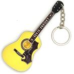 Elvis Presley gitaar geel sleutelhanger van hout keychain, Verzamelen, Muziek, Artiesten en Beroemdheden, Info@deconoord.nl, Deco Noord