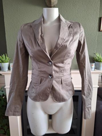 Kocca prachtige beige bruin jasje mt S 36 | getailleerd jas beschikbaar voor biedingen