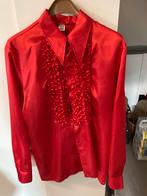 Carnavals overhemd rood met ruches, Kleding | Heren, Overhemden, Ophalen, Gedragen, Rood, Overige halswijdtes