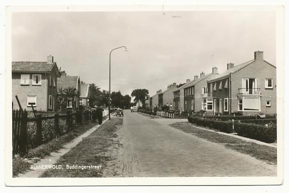 Ruinerwold, Buddingestraat, Verzamelen, Ansichtkaarten | Nederland, Ongelopen, Drenthe, 1960 tot 1980, Ophalen of Verzenden