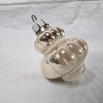 Vintage oud antiek kerstbal lampion glas zilverkleur kerst, Diversen, Kerst, Ophalen of Verzenden, Zo goed als nieuw