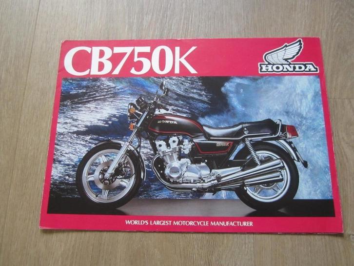 Honda CB 750 K brochure folder 1979 ?, Motoren, Handleidingen en Instructieboekjes, Honda, Ophalen of Verzenden
