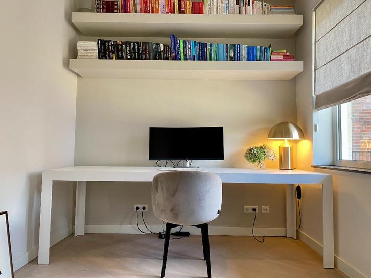 Witte eettafel van Bulthaup (originele prijs €3,750), Huis en Inrichting, Tafels | Eettafels, Gebruikt, 50 tot 100 cm, 200 cm of meer