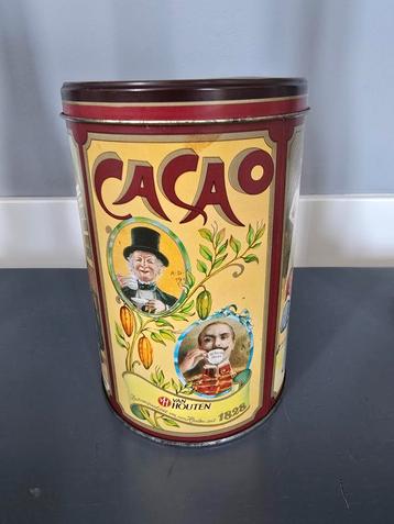 Mooi vintage 45 jaar oud Van houten Cacao blik 500 gram €5,5 beschikbaar voor biedingen