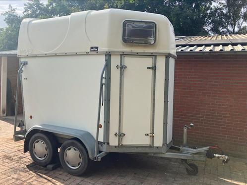 Impex 1,5 paards trailer, Dieren en Toebehoren, Paarden en Pony's | Trailers en Aanhangwagens, Gebruikt, 1½-paards trailer, Hout