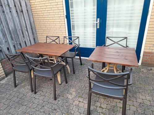Horeca terras 20 terrastafels en 93 terrasstoelen, Tuin en Terras, Tuinsets en Loungesets, Zo goed als nieuw, Kunststof, Stoel