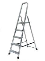 Aluminium huishoudtrap, Doe-het-zelf en Verbouw, Ladders en Trappen, Nieuw, Trap, Opvouwbaar of Inschuifbaar, Minder dan 2 meter