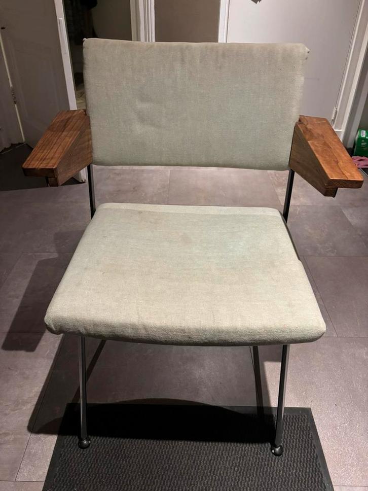 6 Gispen Cordemyer stoelen model 1265, Huis en Inrichting, Stoelen, Gebruikt, Vijf, Zes of meer stoelen, Hout, Overige kleuren