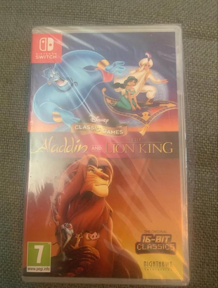 Aladdin & Lion King Nintendo Switch - Nieuw in Folie!, Spelcomputers en Games, Games | Nintendo Switch, Nieuw, Platform, 1 speler