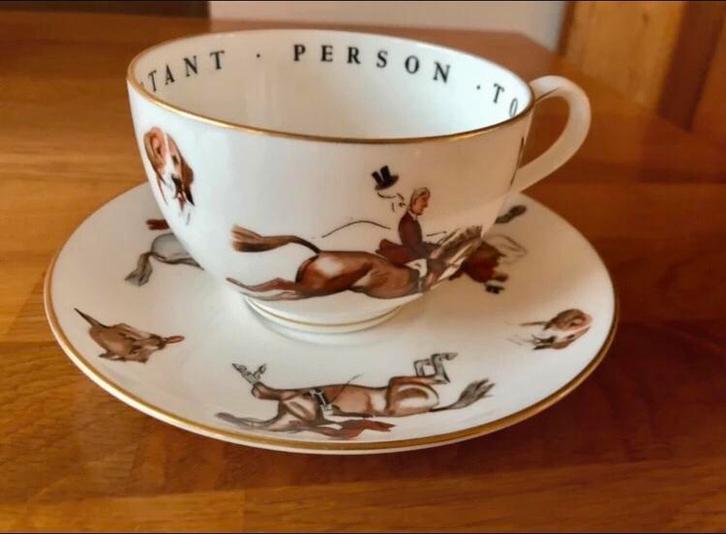 Royal Worcester Kopje To A Very Important Person Jacht, Antiek en Kunst, Antiek | Servies los, Ophalen of Verzenden