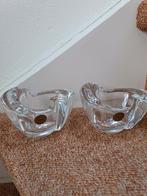 Waxlicht kristal set van 2, Antiek en Kunst, Ophalen of Verzenden