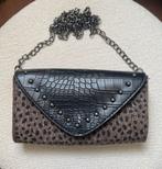 Tasje met haar en dierenprint, Ophalen of Verzenden, Zo goed als nieuw, Bruin, Schoudertasje