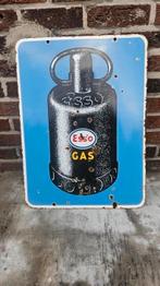 Esso gas emaille reclamebord, Verzamelen, Merken en Reclamevoorwerpen, Ophalen, Gebruikt, Reclamebord