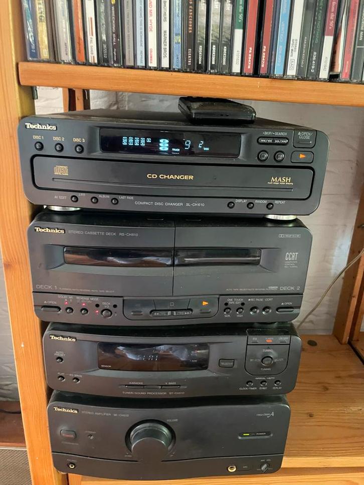 Technics SE-CH610 Stereo Set met Afstandsbediening, Audio, Tv en Foto, Stereo-sets, Gebruikt, Cassettedeck, Overige merken, Losse componenten