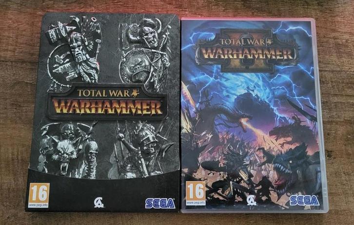 Total War: Warhammer I (Steelcase) + Warhammer II – PC Strat, Spelcomputers en Games, Games | Pc, Zo goed als nieuw, Strategie en Constructie