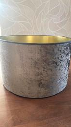 Lampenkamp velvet grijs goud croco 50 cm doorsnede, Huis en Inrichting, Ophalen, Zo goed als nieuw, Grijs, Rond