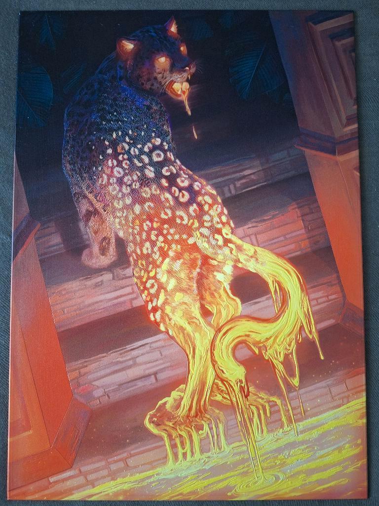 Limited Edition Displate Lava Leopard, Ophalen of Verzenden