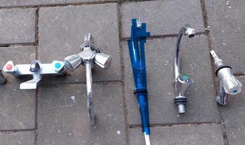 Water kranen, Doe-het-zelf en Verbouw, Sanitair, Gebruikt, Kraan, Chroom, Ophalen of Verzenden