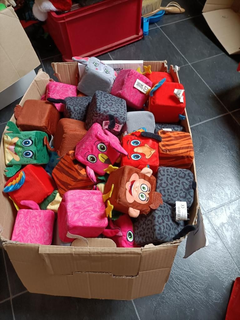 Doos vol jungle mini's Lidl knuffels, Ophalen of Verzenden, Zo goed als nieuw, Overige typen