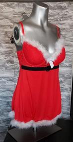 Sexy lingerie jurkje "Santa" 75D, Kleding | Dames, Ondergoed en Lingerie, Ophalen of Verzenden, Rood, Nachtkleding