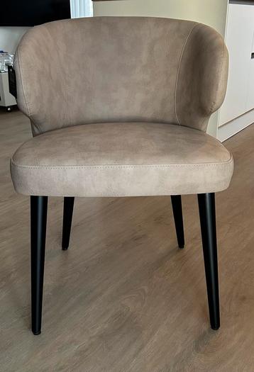 4 x PTMD eetkamerstoelen Fiori, Zand, vegan leder NIEUW beschikbaar voor biedingen