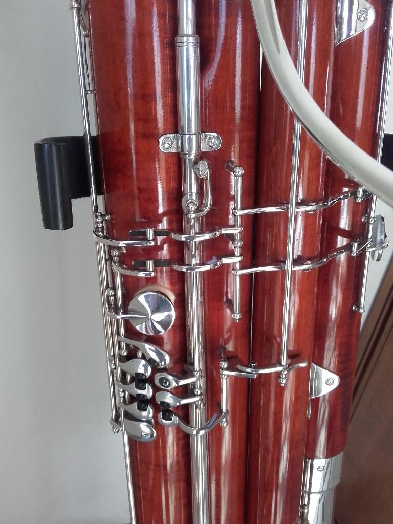 Fagot: Contrafagot Moosmann 300-als nieuw!!!, Muziek en Instrumenten, Blaasinstrumenten | Overige, Zo goed als nieuw, Houtblazer