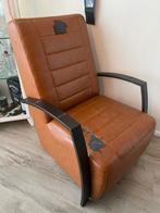 Gratis afhalen. Cognac kleurige stoel. Opknapper, Huis en Inrichting, Fauteuils, Ophalen, Gebruikt