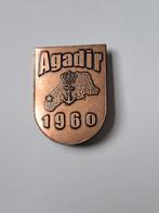 Agadir 1960 badge embleem onderscheiding, Verzamelen, Ophalen of Verzenden, Landmacht, Nederland, Embleem of Badge