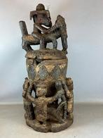 251243 Oud gebruikt Afrikaans Yoruba Agere-ifa altar bowl, Antiek en Kunst, Ophalen of Verzenden