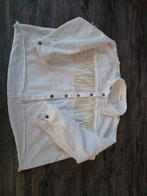 Witte Cherry Koko Jas met Franjes, Cherry Koko, Wit, Maat 42/44 (L), Ophalen of Verzenden