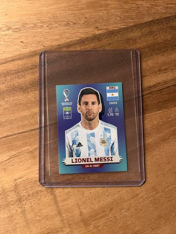 Lionel Messi Panini WK 2022 Sticker, Verzamelen, Overige Verzamelen, Zo goed als nieuw, Ophalen of Verzenden