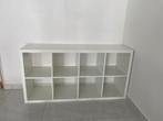 2x Hoogglans Kallax 8 vaks open kast vakkenkast 4x2 wit ZGAN, Ophalen, 5 laden of meer, 50 tot 100 cm, Zo goed als nieuw