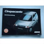 Fiat Cinquecento Instructieboekje 1994 #3 Duits, Auto diversen, Handleidingen en Instructieboekjes, Ophalen of Verzenden