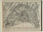 Plattegrond Amsterdam - 18e eeuwse gravure tweetalig, Antiek en Kunst, Ophalen of Verzenden