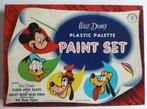 Walt Disney Plastic Palette Paint SetTransogram 1952 !!!, Ophalen of Verzenden, Mickey Mouse, Gebruikt, Beeldje of Figuurtje