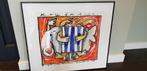 Schilderij op papier "Key for Life" uit 2005 Rob van Trier, Ophalen