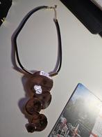 Geometrische ketting cirkels verguld goud, Sieraden, Tassen en Uiterlijk, Kettingen, Ophalen of Verzenden, Nieuw, Goud, Goud