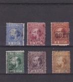 34,   1867 - 1868, Koning Willem III. nvph nrs. 7 - 12, gebr, Verzenden, T/m 1940, Gestempeld
