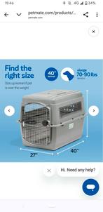 Petmate sky kennel, 40 inches, Ophalen, Gebruikt