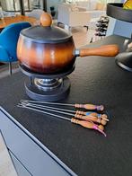 Te koop fondue pan met vorkjes, Ophalen of Verzenden, Fondueset