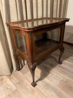 Antieke theetafel / theekast met afneembare glazen blad, Antiek en Kunst, Ophalen