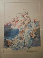 litho Wim Hoogstraten judo ., Antiek en Kunst, Ophalen