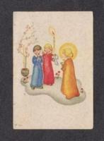 Bidprentje Eerste Communie Hansje Dijkman 1953., Verzamelen, Ophalen of Verzenden, Bidprentje