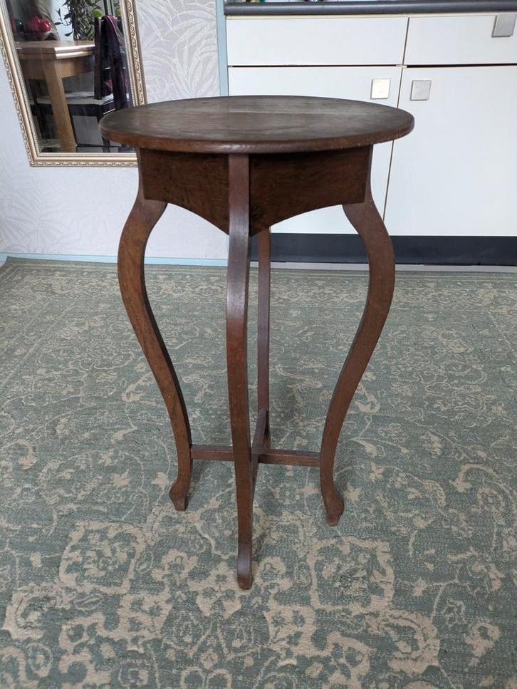 Retro Plantentafel met Charme, Huis en Inrichting, Krukjes, Gebruikt, Hout, Ophalen