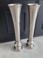 2x Colmore massief metaal vazen vaas potten Eric kuster stij, Huis en Inrichting, Overige materialen, Overige kleuren, 50 tot 75 cm