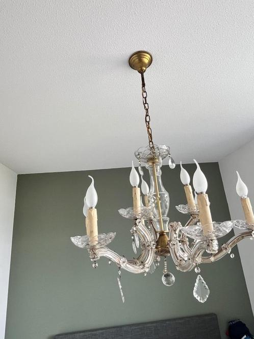 Maria theresia kroonluchter, Huis en Inrichting, Lampen | Kroonluchters, Zo goed als nieuw, Glas, Overige materialen, Ophalen