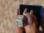 Prachtige witgouden ring met 45 diamanten, Sieraden, Tassen en Uiterlijk, Ringen, Wit, Nieuw, Ophalen of Verzenden, Dame