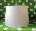 Grote gave zacht-witte lampenkap, 44,5/ 36,5 cm / 30 cm hoog, Ophalen, 25 tot 50 cm, Rond, Zo goed als nieuw