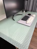 IKEA Glazen Bureaublad - Mintgroen Honingraat, Ophalen, Gebruikt, 100 tot 150 cm, 50 tot 100 cm